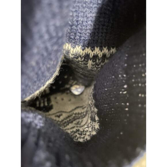 Doctor Who Her Universe Women Hooded Cardigan Medium Tardis Fair Isle Print FLAW - Picture 2 of 9